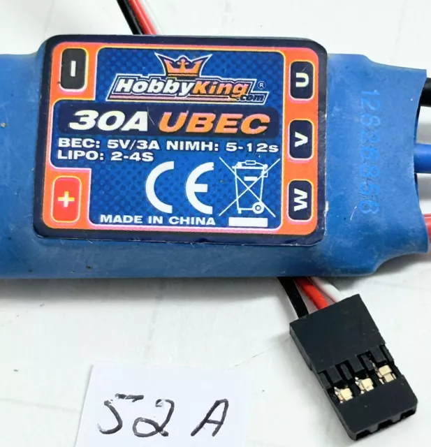 Hobby King 30A UBEC BEC: 5V/3A MIMH: 5-12s LIPO: 2-4s (ungetestet)