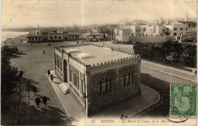 CPA AK SOUSSE - The Museum and Courts of the Marines. TUNISIA (712177)