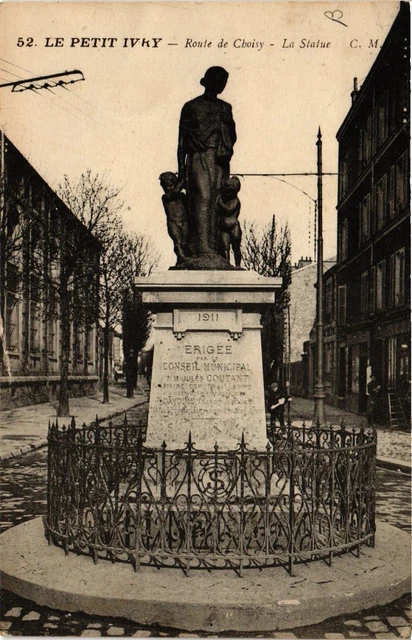 CPA Le Petit IVRY - Route de CHOICE - La Statue (659288)