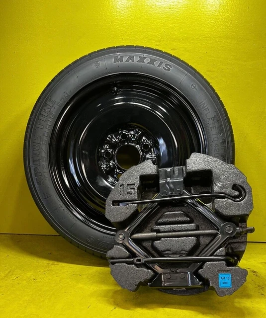 Spare Tire & Jack Kit – 16” Compact Donut – Fits 2014-2023 Kia Soul – Used, Fully Functional