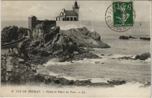 CPA ILE DE BREHAT Pointe et Phare du Paon (1165501)