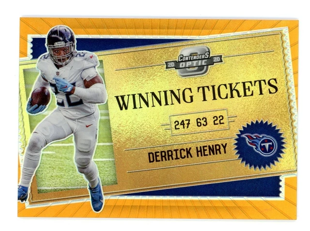 2020 Panini Contenders Optic /50 Derrick Henry Winning Tickets #WT15 Titans