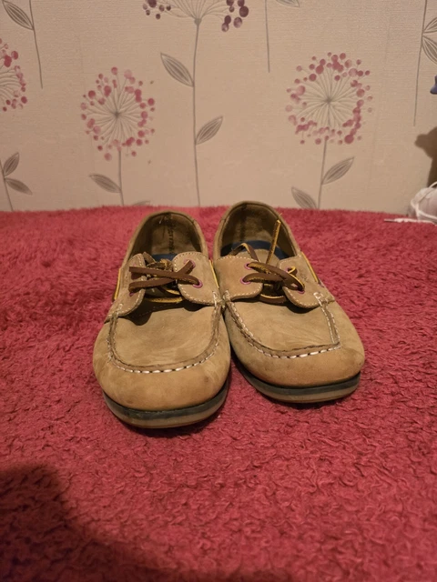 LADIES CATESBY BOAT Shoes Leather Lace Up Loafers Deck Yachting Casual Mocassins 39.99 PicClick UK