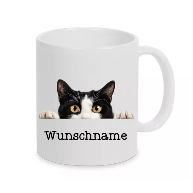 Japanese Bobtail -Personalisierte Tasse mit  Wunschnamen/Text -17 Rassen wählbar