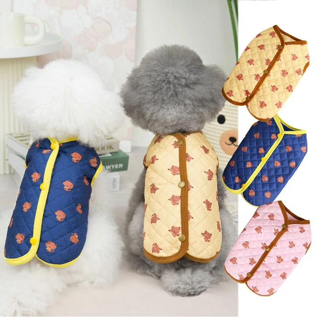 Cappotto piccolo animale domestico cane chihuahua giacca nuova cuccioli gilet inverno caldo -