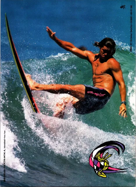 O'Neill Surfing Brad Gerlach Print Ad Wall Art Decor