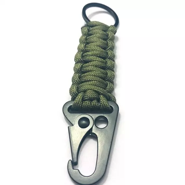 Outdoor Paracord Rope Keychain EDC Survival Military For Hiking Camping Climbing