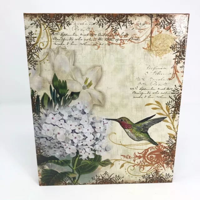 Paper & Ink Studio Address Book 3-Ring Dry Erase Laminated Pages Hummingbird