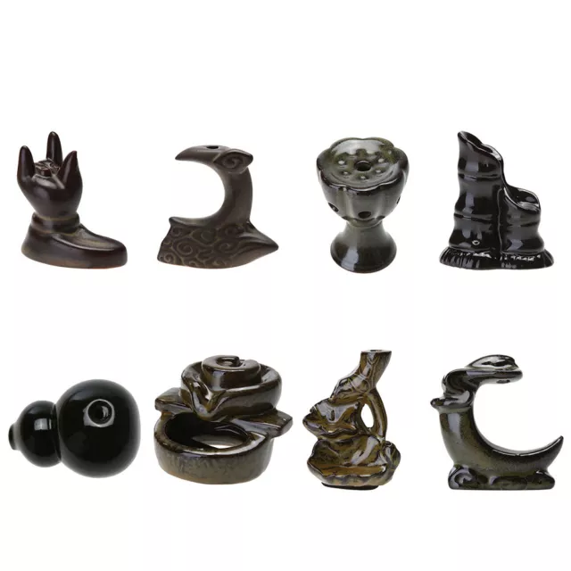 Incense Burner Ceramic Backflow Incense Cone Tower Holder for Home Office Decor