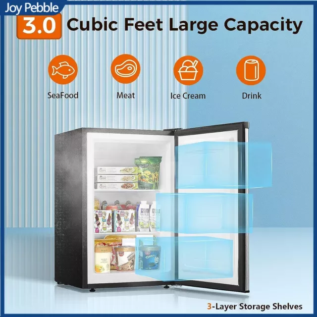 21 Cu Ft Upright Freezer Fridge Freezer Single Door Frozen Food Storage  Home