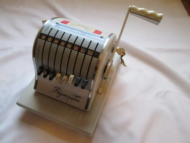 Vintage Paymaster Check Writer Machine | Beige Series X-2000