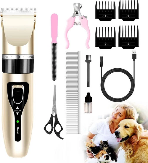 Professional Pet Dog Cat Animal Clippers Hair Grooming Cordless Trimmer Shaver