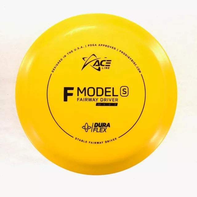 DISC GOLF PRODIGY ACE LINE DURAFLEX F MODEL S FAIRWAY DRIVER 176g YELLOW