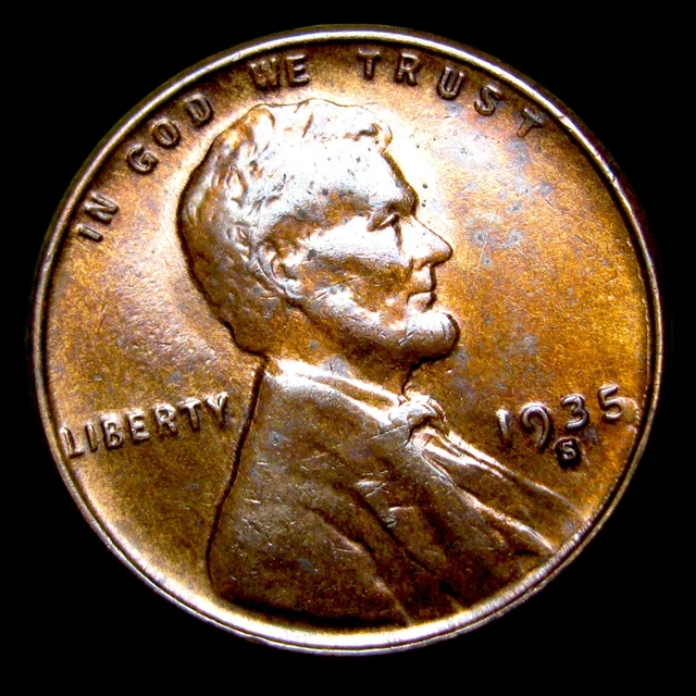 1935-S Lincoln Cent Wheat Penny  ----  Gem BU Coin   ---- #KK984