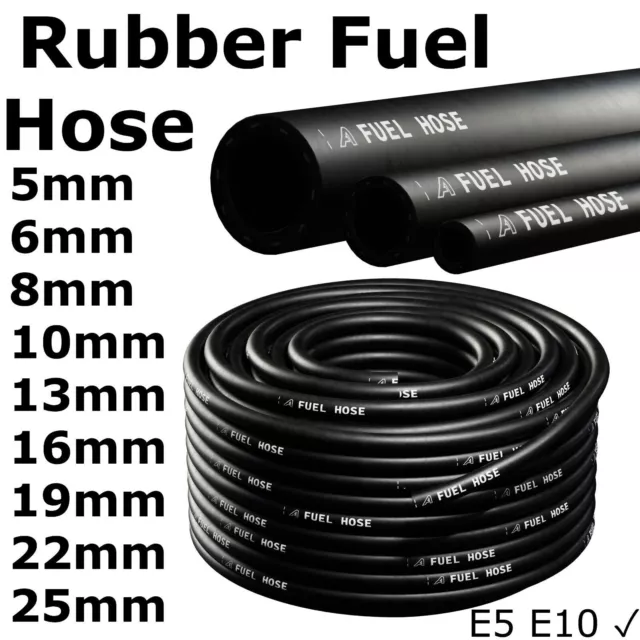 Rubber Reinforced Fuel Hose Engine Unleaded Petrol Diesel Oil Line Fuel Pipe E10