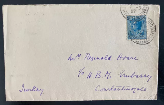 1927 Monte Carlo Monaco Cover to Constantinople Turkey