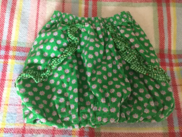 Oilily girls skirt green corduroy puffball skirt age 6 years