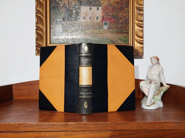 MAUPASSANT Bibliophile Luxusausgabe 1927 Schöner LEDER HANDEINBAND Buchbinder
