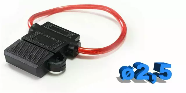 für VW Audi 2,5mm² Standard Flachsicherungshalter inkl. Kabel Sicherung Auto KFZ