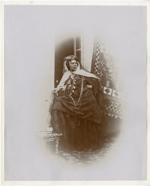 Tirage Albuminé Vintage Algérie, Rue à Biskra - Format 18x24 Cm, Circa 1880, Référence ML2307