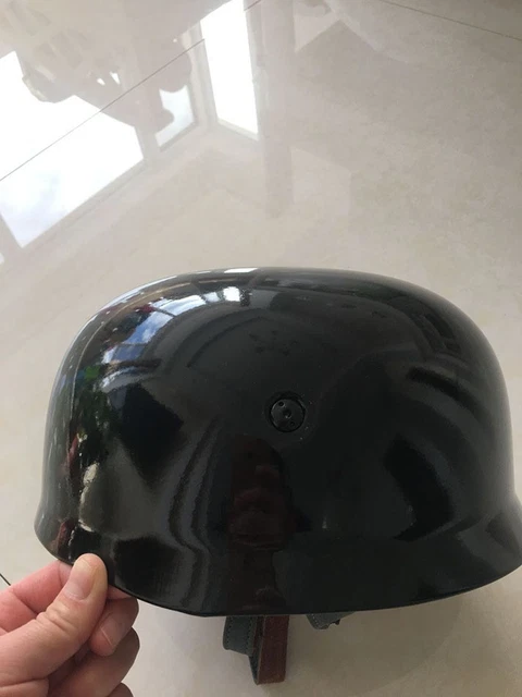 Casque Allemand M35 Reproduction WW2 - Casque Acier Seconde Guerre Mondiale Avec Doublure Cuir