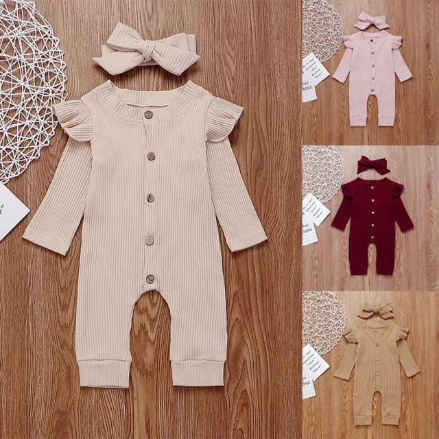 Set abiti neonata bambina tutina tuta a maglia body fascia