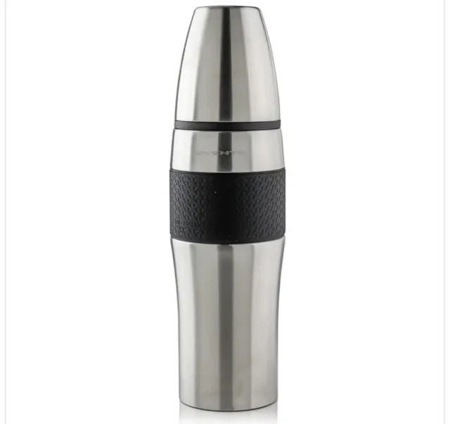 Ovente Thermos Vacuum Insulated Double Wall Stainless Steel with Travel Cup TSA