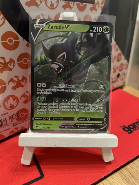 Pokemon ZARUDE V 022/185 Vivid Voltage - ULTRA RARE HOLO - - MINT