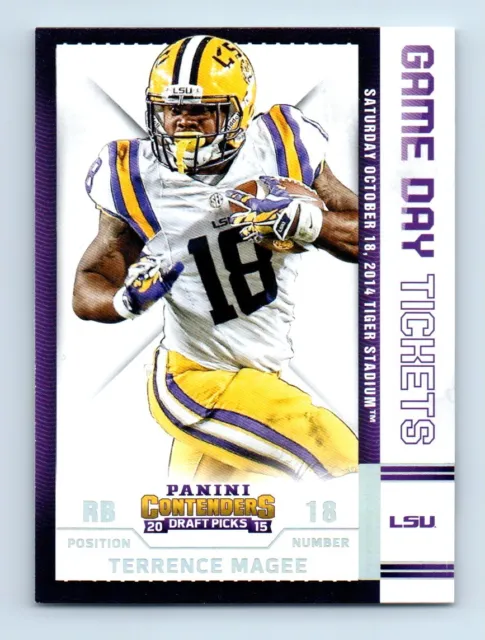 2015 Panini Contenders Draft Picks Game Day Tickets Terrence Magee LSU Tigers