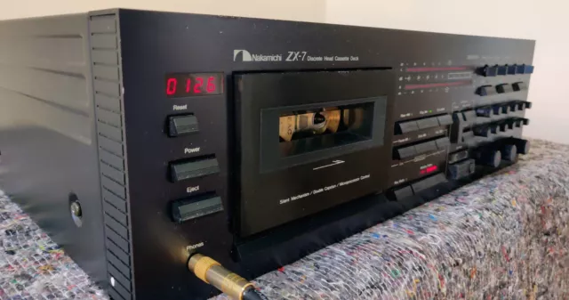 Nakamichi ZX-7 Cassette Deck 3 Heads Audiophile Advanced Elevated Serviced