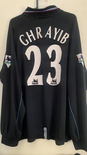 Aston Villa FC Match Worn/Issued Defender  Shirt Najwan Ghrayib Israel 2000-2002