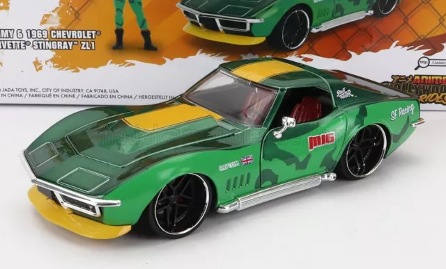 1:24 JADA CHEVROLET Corvette Zl1 Stingray 1969 + Cammy Fighter