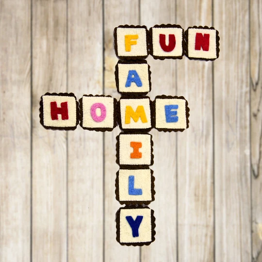 Alfabeto hecho a mano Diversión Familia Banner Relleno Banner Suave Banner...
