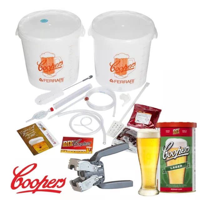 Kit Fermentazione Birra Completo Con Tappatrice E Un Malto A Scelta Coopers®