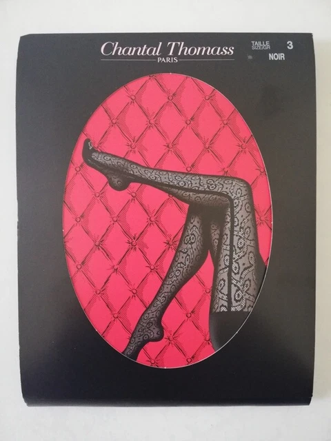 Collants Chantal Thomass 20 Deniers - Taille 1, Couleur Noire - Neuf Avec étiquettes, Référence TT3090