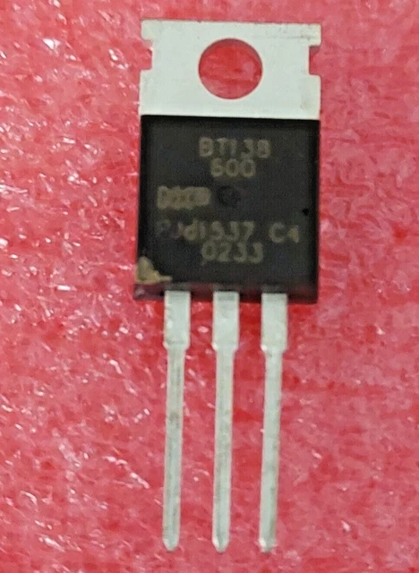 Triac BTA412Y-600B - 600V 12A 50mA - 1 Pièce Neuve D'origine - Pour électronique/domotique