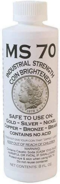 MS-70 Coin Cleaner -8 Oz by MS-70