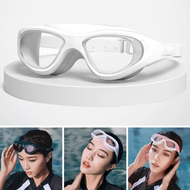 Big Frame Swimming Goggles Silicone Swimming Accessories  Men Women