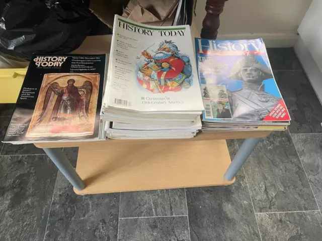 Job lot of 40+ History Today Magazines from 1980s, 1990s and 2000s