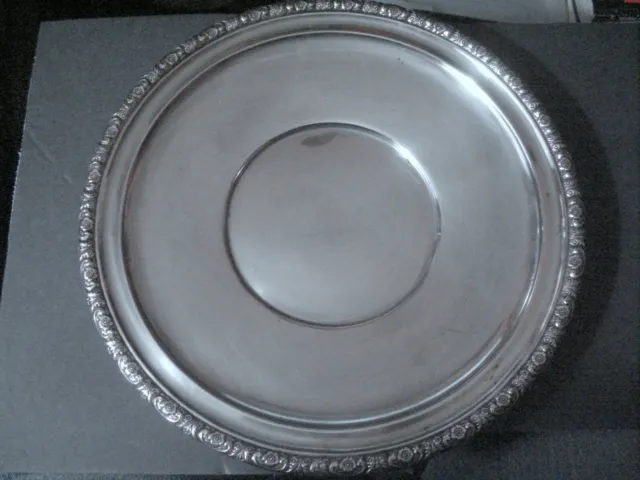 International Sterling Silver "Prelude" 10 3/4" Dinner / Serving Plate # H229