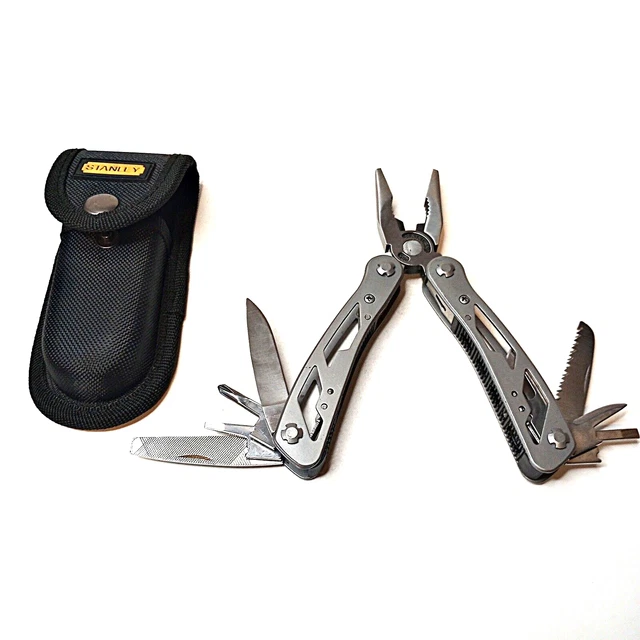 Stanley Multi Tool Stainless 2CR With Sheath 9 Tool Functions No Box