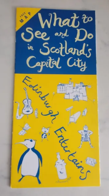 Vintage 1995 What to see do Scotland Capital City Guide Sight Seeing Edinburgh