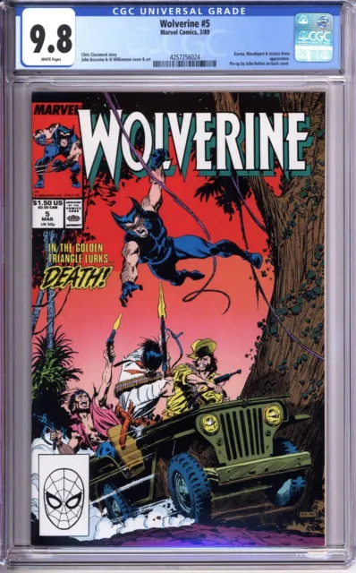Wolverine #5 CGC 9.8 NM/MT near mint white pages Marvel comics 4257256024