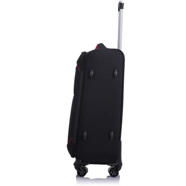 Swiss Milan Soft Trolley Luggage Case 82cm - Black 3