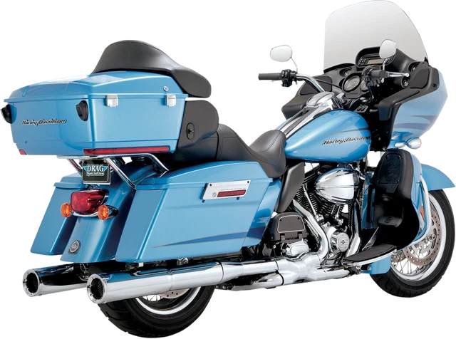 Vance & Hines Hi Output Slip On Chrome Mufflers Harley 95-16 Touring FLHR FLHX