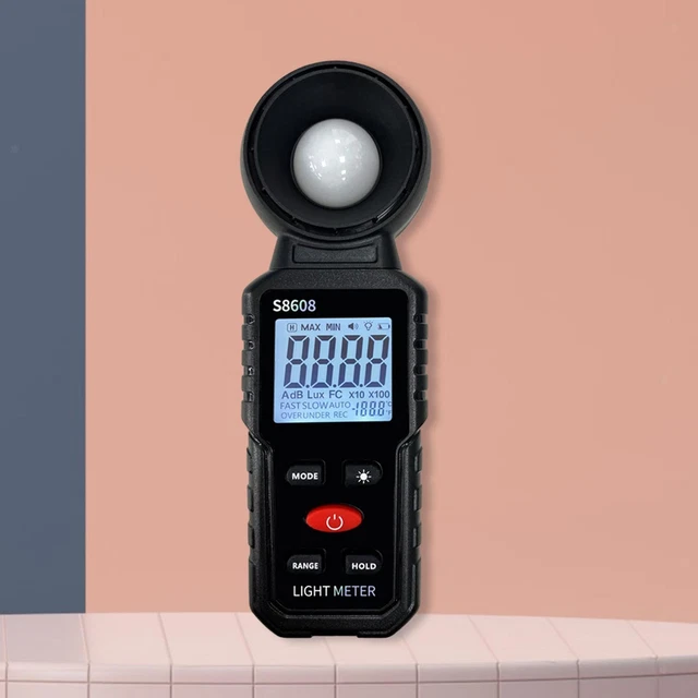 Wintact Digital Illuminance Light Meter Handheld With Thermometer Ambient Lux Meter Range Up To 2000 550