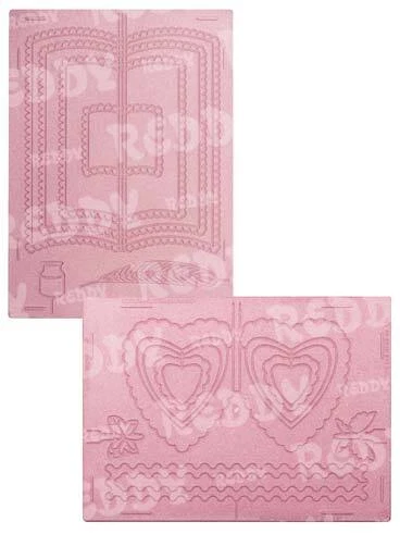 Prägeboard Open Hearts von Reddycards / Glittergirls