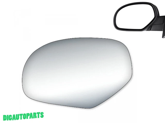 Mirror Glass Replace For 2007-2014 Chevy Silverado 1500 2500 Driver LH Side Flat