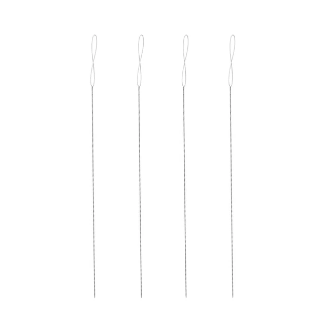 12 piezas de accesorios de alambre de hierro para herramientas de perlas agujas para enhebrar