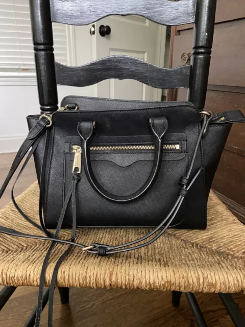 Rebecca Minkoff Black Leather Medium Crossbody Bag